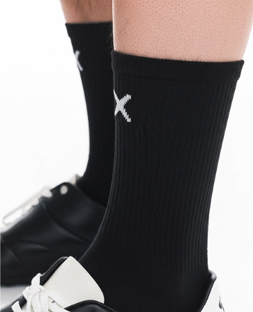 Winter Embroidered Mid-Calf Sports Socks