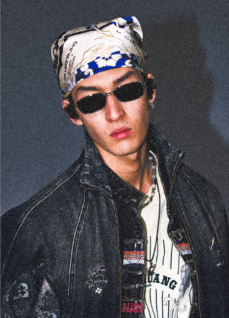 Colorblock Designer Bandana Scarf